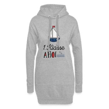 Erstklässler ahoi - Hoodie-Kleid - Grau meliert - Vorne