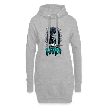 König der Angst - Hoodie-Kleid - Grau meliert - Vorne