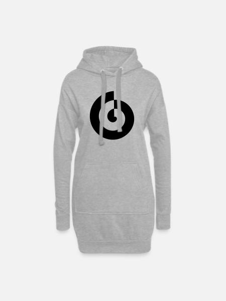 Spirale - Hoodie-Kleid - Grau meliert