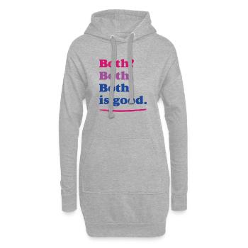 LGBTQ-Pride-Monat – Bisexuelle Pride - Hoodie-Kleid - Grau meliert - Vorne