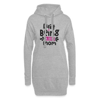 Occupée à être une maman de chien - Sweat-shirt à capuche long Femme - gris chiné - Devant