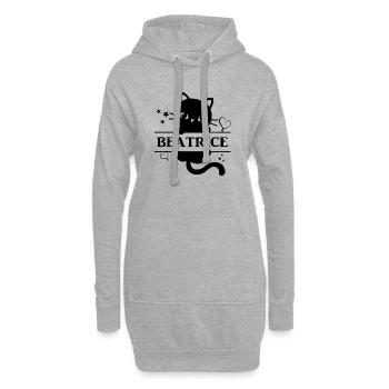 Beatrice T-Shirt Katze Katze Gato - Hoodie-Kleid - Grau meliert - Vorne