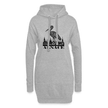 ELSASS - Hoodie-Kleid - Grau meliert - Vorne