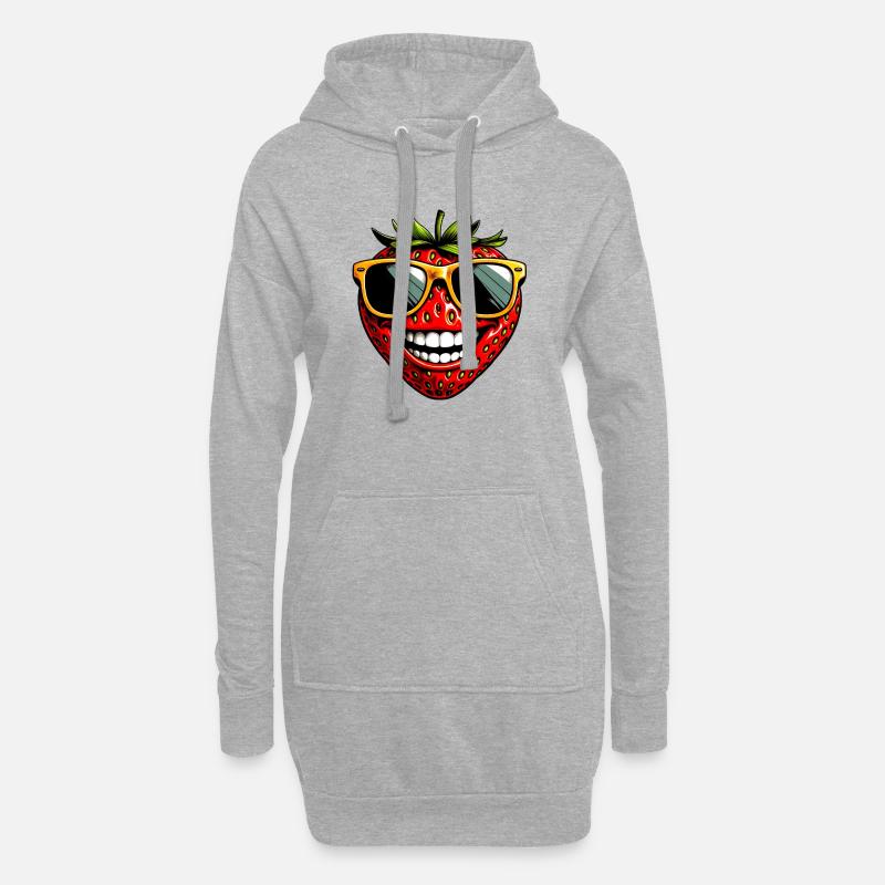 Erdbeeren Erdbeeren - Hoodie-Kleid - Grau meliert
