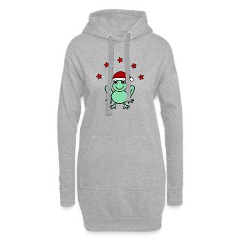 Jahrestag. Jubiläumsdekade. Humor. komisch - Hoodie-Kleid - Grau meliert - Vorne