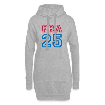 FRANCE - Hoodie Dress - heather grey - Front