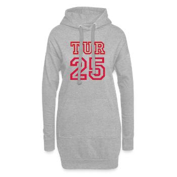 TURKEY Türkei - Hoodie-Kleid - Grau meliert - Vorne