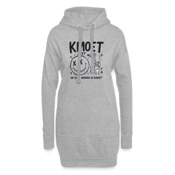 SIE MÜSSEN EINFACH NICHTS TUN – UND SIE? DO WADDE GI? - Hoodie-Kleid - Grau meliert - Vorne