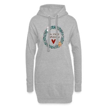 My First Christmas – Baby Body Weihnachten - Hoodie-Kleid - Grau meliert - Vorne