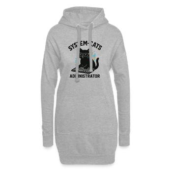 Administrateur System Cats - Sweat-shirt à capuche long Femme - gris chiné - Devant