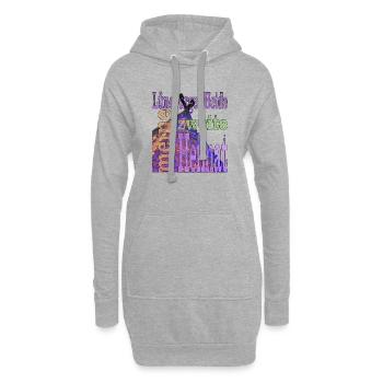 Lüneburger Heide - Hoodie-Kleid - Grau meliert - Vorne