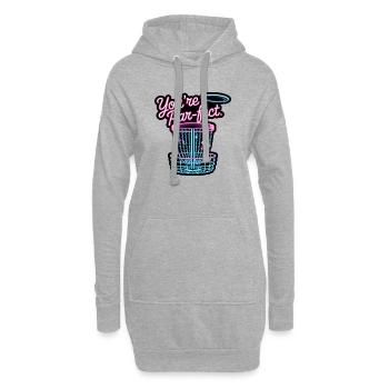 Tu es parfait - Mème Drôle de Disc Golf - Sweat-shirt à capuche long Femme - gris chiné - Devant