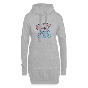 Süßer Koala bei Dodo - Hoodie-Kleid - Grau meliert - Vorne