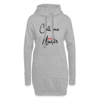 Master 2026 Abschluss Promotion Sponsion - Hoodie-Kleid - Grau meliert - Vorne