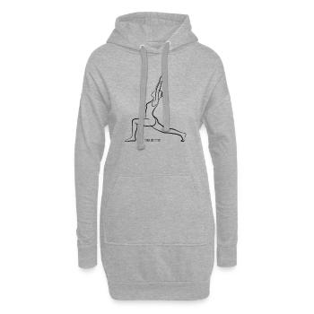 SOUL CONTOUR - Virabhadrasana - Hoodie-Kleid - Grau meliert - Vorne