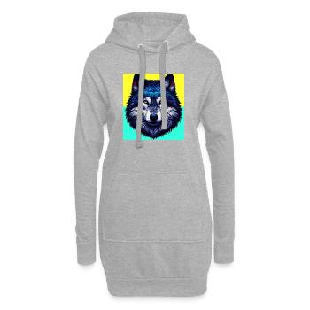 Wolf - Hoodie-Kleid - Grau meliert - Vorne