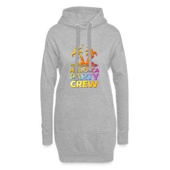 Mallorca Party Crew - Hoodie-Kleid - Grau meliert - Vorne