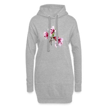 Toujours en croissance - Sweat-shirt à capuche long Femme - gris chiné - Devant