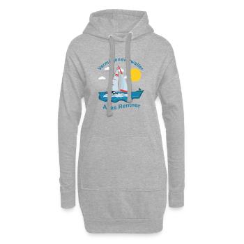Rentner, Der Vermögensverwalter - Hoodie-Kleid - Grau meliert - Vorne