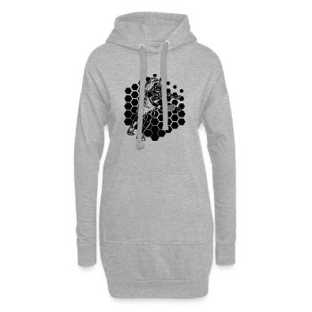 Pickleballers Geschenk für Pickleball Trainer Fans - Hoodie-Kleid - Grau meliert - Vorne