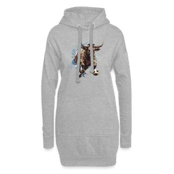 Bulle Fussball Team Taurus - Hoodie-Kleid - Grau meliert - Vorne