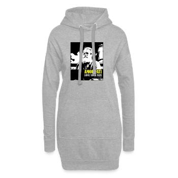 Amor Fati – Love Your Fate Marcus Aurelius - Sweat-shirt à capuche long Femme - gris chiné - Devant