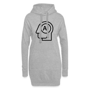 Ai, Artificial Intelligence, AI Technology - Hoodie Dress - heather grey - Front
