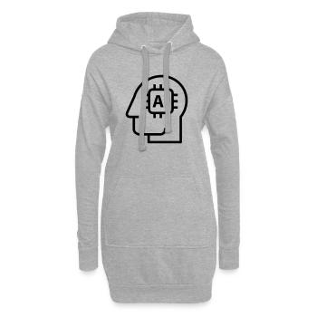 Ai, Artificial Intelligence, AI Technology - Hoodie Dress - heather grey - Front