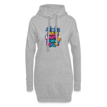 Malle Party Crew Tropen-Party - Hoodie-Kleid - Grau meliert - Vorne