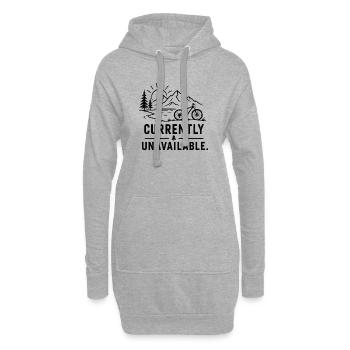 Bergbike Momentan Ausverkauft - Hoodie-Kleid - Grau meliert - Vorne