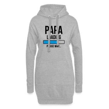 Papa Loading Please wait... - Hoodie-Kleid - Grau meliert - Vorne