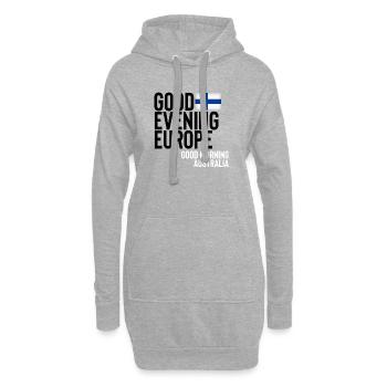 Finnland - Hoodie-Kleid - Grau meliert - Vorne