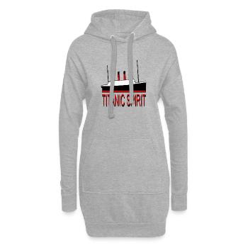 GROSSER TITANISCHER GEIST - Hoodie-Kleid - Grau meliert - Vorne