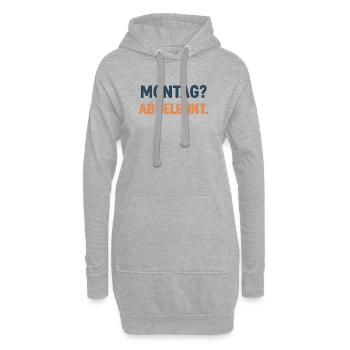Montag Abgelehnt Grafikshirt - Hoodie-Kleid - Grau meliert - Vorne