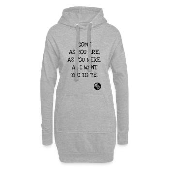 Komm wie du bist - Nirvana - Kurt Cobain - Hoodie-Kleid - Grau meliert - Vorne