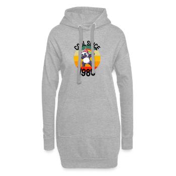 Cool Since 1986 Retro Dabbing Panda 36th Birthday - Hoodie Dress - heather grey - Front