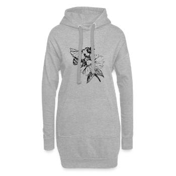 Guêpe Abeille Bourdon Apiculteur Nature Conservation Environnement Biologique - Sweat-shirt à capuche long Femme - gris chiné - Devant