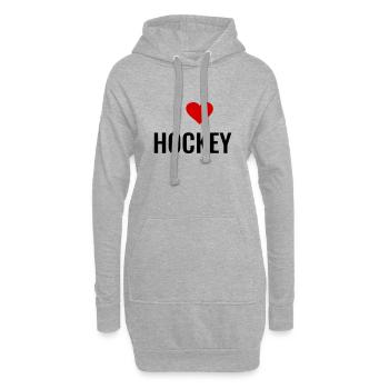 Hockey - Sweat-shirt à capuche long Femme - gris chiné - Devant