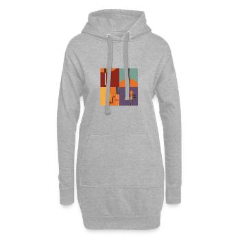 Cello - Hoodie-Kleid - Grau meliert - Vorne