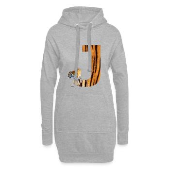 tiger j - Hoodie-Kleid - Grau meliert - Vorne