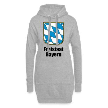 Freistaat Bayern - Hoodie-Kleid - Grau meliert - Vorne