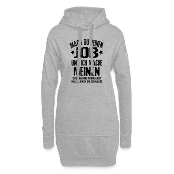 Job Arbeit Beruf lustige Sprüche Besserwisser Fun - Hoodie-Kleid - Grau meliert - Vorne