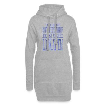mechanic aircraft mechanic tools motocycle - Hoodie-Kleid - Grau meliert - Vorne