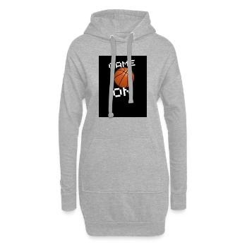 Basketball Sport - Hoodie-Kleid - Grau meliert - Vorne