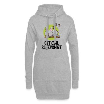 Drôle de dicton photo humour drôle idée idée cadeau - Sweat-shirt à capuche long Femme - gris chiné - Devant