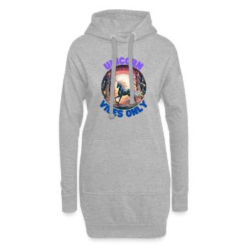 Unicorn6 - Hoodie-Kleid - Grau meliert - Vorne