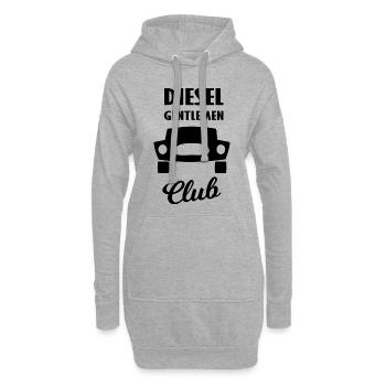 Ravitaillement en carburant et conduite - Sweat-shirt à capuche long Femme - gris chiné - Devant
