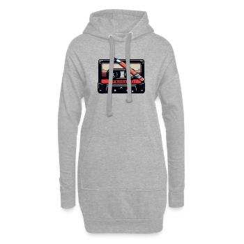 DIYK7 - Sweat-shirt à capuche long Femme - gris chiné - Devant