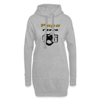 Paparazzo - Sweat-shirt à capuche long Femme - gris chiné - Devant