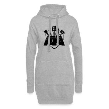 Bierbrauer Zunft, Brauer Logo, Bier - Hoodie-Kleid - Grau meliert - Vorne